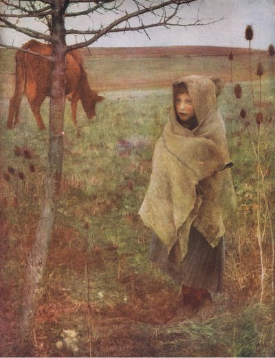 Pauvre Fauvette, Bibbys Annual, 1916-1917 by Jules after Bastien Lepage
